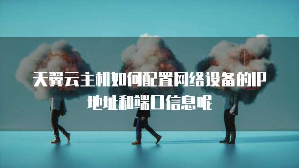 天翼云主机如何配置网络设备的IP地址和端口信息呢