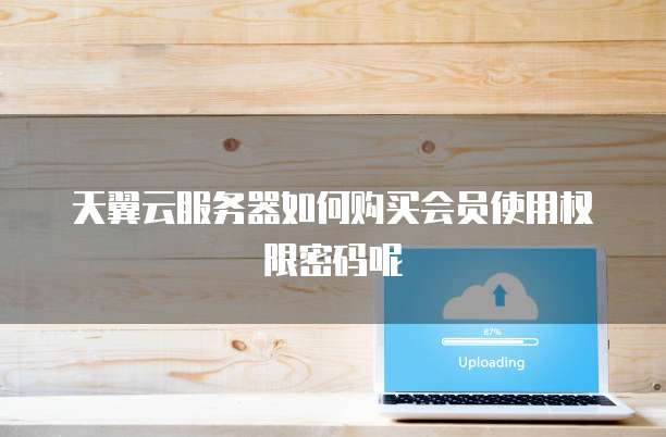 天翼云服务器如何购买会员使用权限密码呢