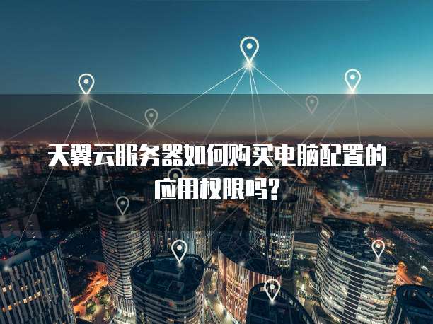 天翼云服务器如何购买电脑配置的应用权限吗?