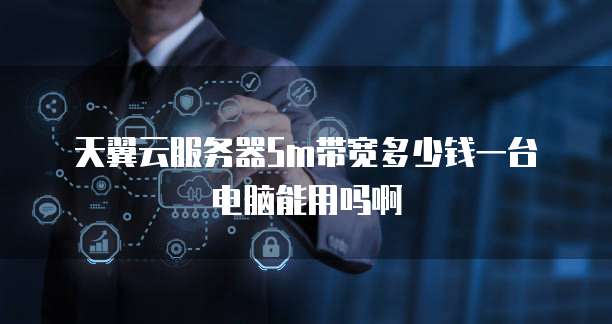 天翼云服务器5m带宽多少钱一台电脑能用吗啊