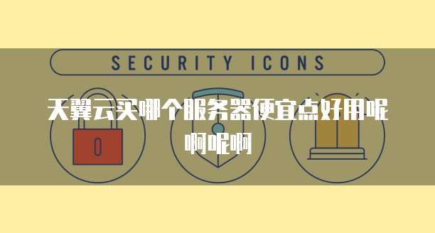 天翼云买哪个服务器便宜点好用呢啊呢啊