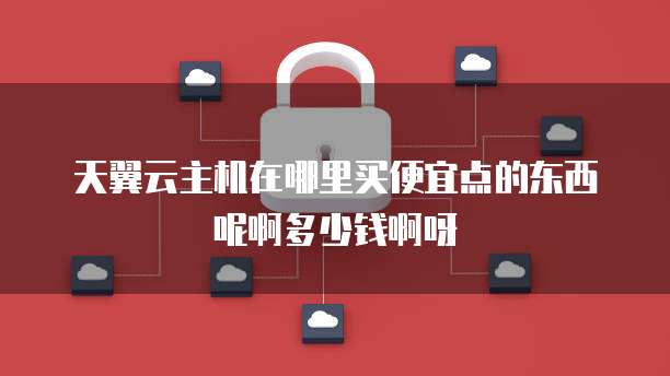 天翼云主机在哪里买便宜点的东西呢啊多少钱啊呀