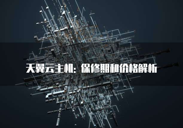 天翼云主机: 保修期和价格解析