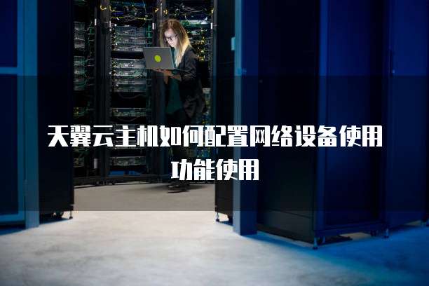 天翼云主机如何配置网络设备使用功能使用