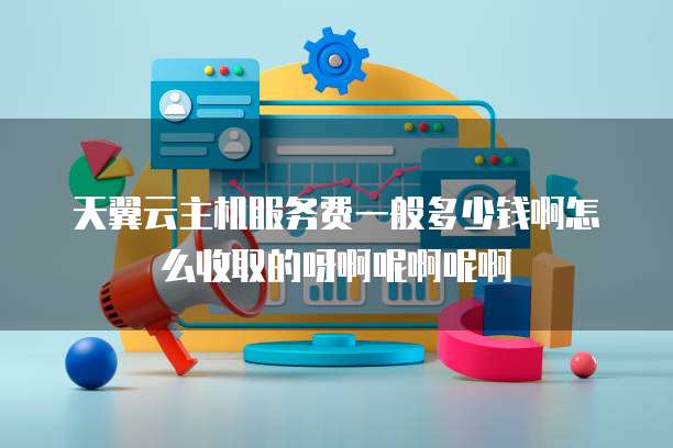天翼云主机服务费一般多少钱啊怎么收取的呀啊呢啊呢啊