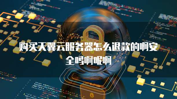购买天翼云服务器怎么退款的啊安全吗啊呢啊