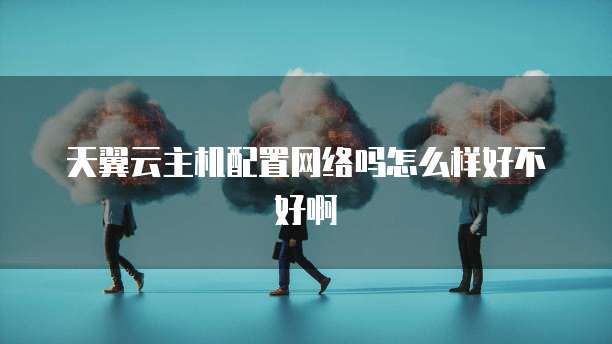 天翼云主机配置网络吗怎么样好不好啊