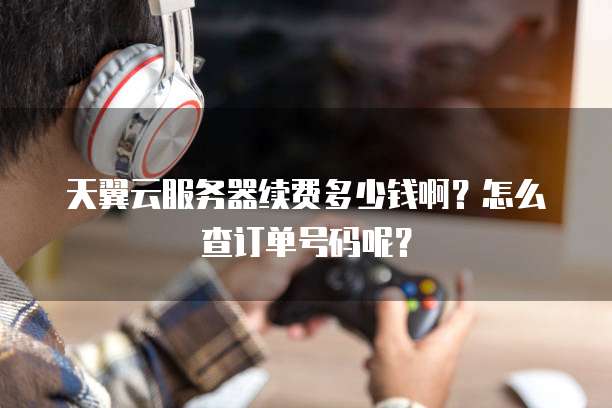 天翼云服务器续费多少钱啊?怎么查订单号码呢?