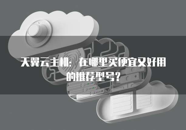 天翼云主机:在哪里买便宜又好用的推荐型号?