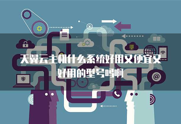 天翼云主机什么系统好用又便宜又好用的型号吗啊