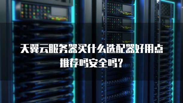 天翼云服务器买什么选配器好用点推荐吗安全吗？