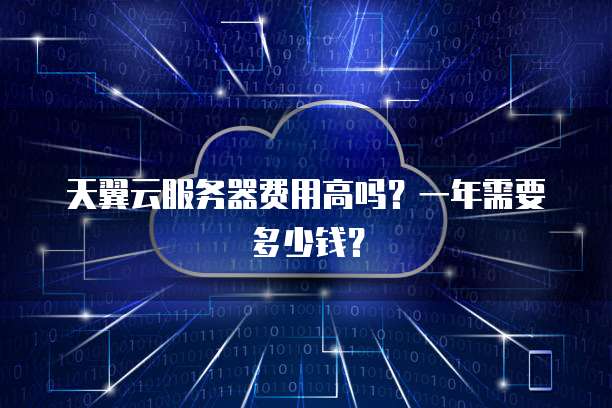天翼云服务器费用高吗?一年需要多少钱?
