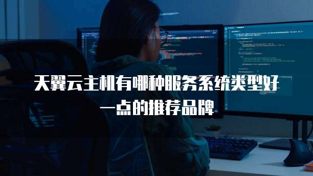 天翼云主机有哪种服务系统类型好一点的推荐品牌