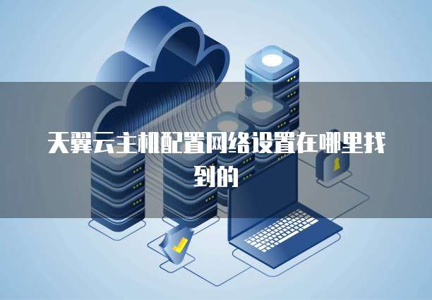 天翼云主机配置网络设置在哪里找到的