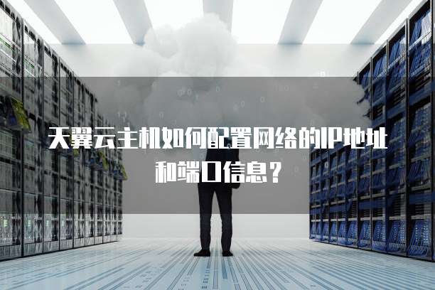 天翼云主机如何配置网络的IP地址和端口信息?