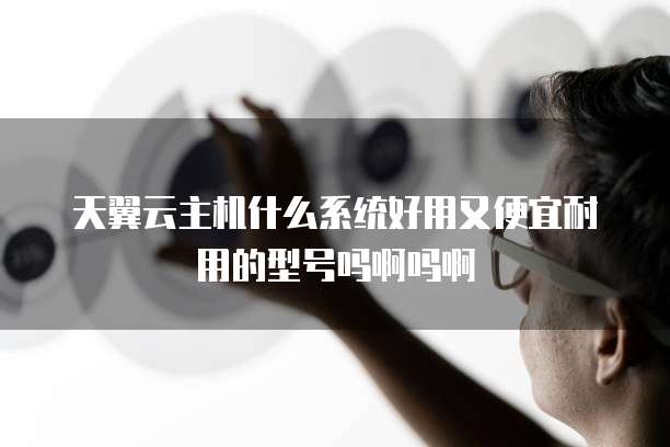 天翼云主机什么系统好用又便宜耐用的型号吗啊吗啊