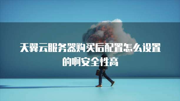 天翼云服务器购买后配置怎么设置的啊安全性高