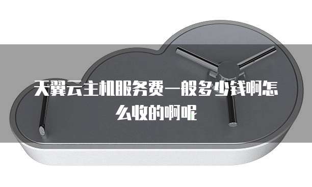 天翼云主机服务费一般多少钱啊怎么收的啊呢