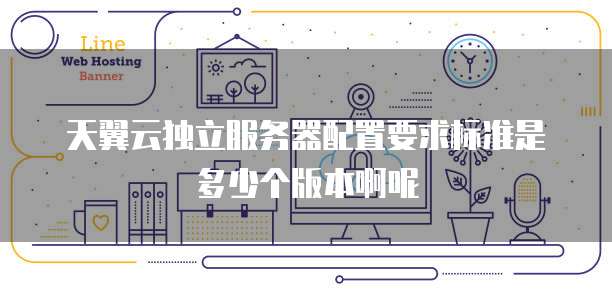 天翼云独立服务器配置要求标准是多少个版本啊呢