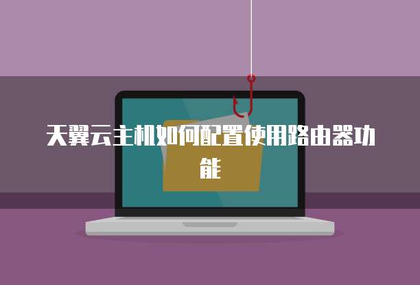 天翼云主机如何配置使用路由器功能