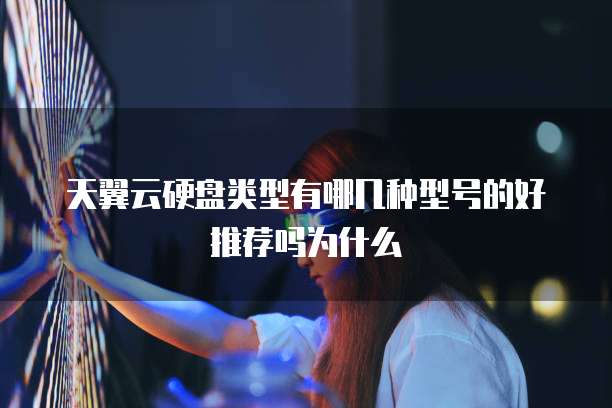 天翼云硬盘类型有哪几种型号的好推荐吗为什么