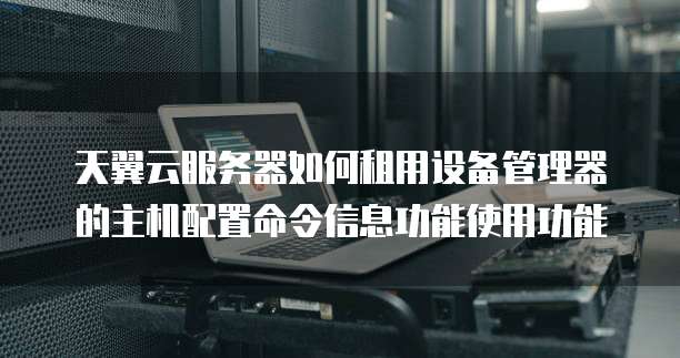 天翼云服务器如何租用设备管理器的主机配置命令信息功能使用功能