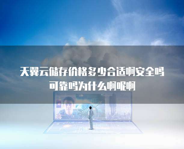 天翼云储存价格多少合适啊安全吗可靠吗为什么啊呢啊