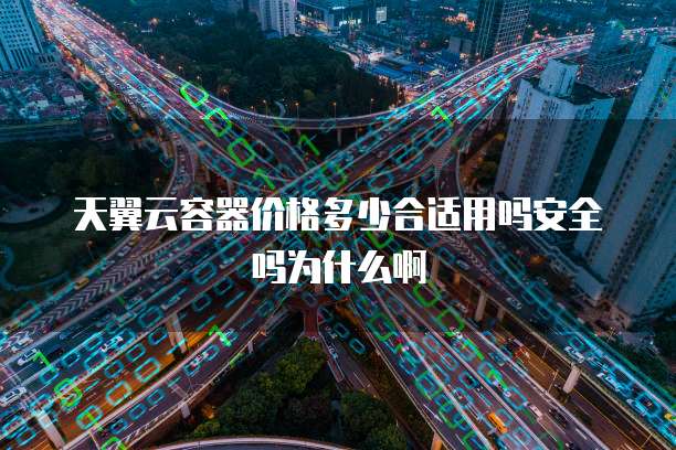 天翼云容器价格多少合适用吗安全吗为什么啊