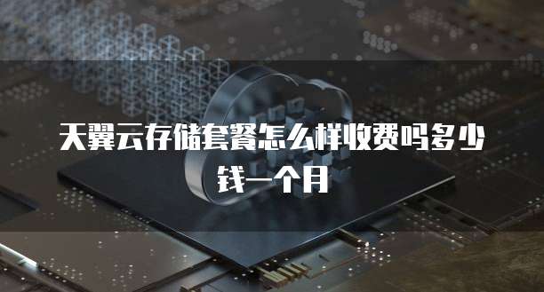 天翼云存储套餐怎么样收费吗多少钱一个月