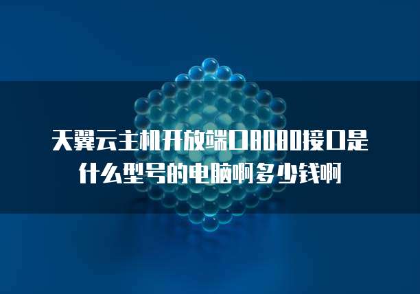 天翼云主机开放端口8080接口是什么型号的电脑啊多少钱啊