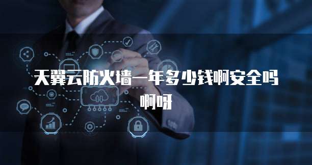 天翼云防火墙一年多少钱啊安全吗啊呀