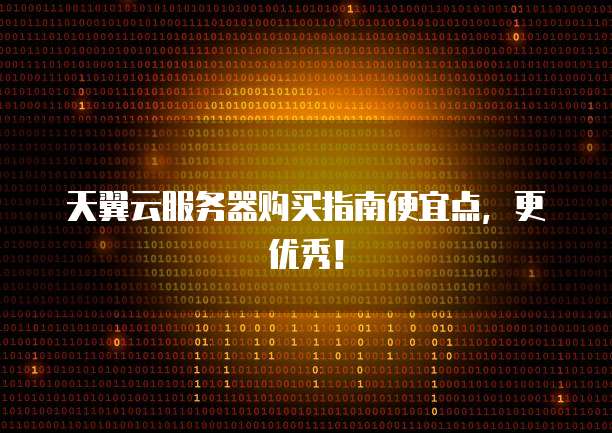 天翼云服务器购买指南便宜点,更优秀!