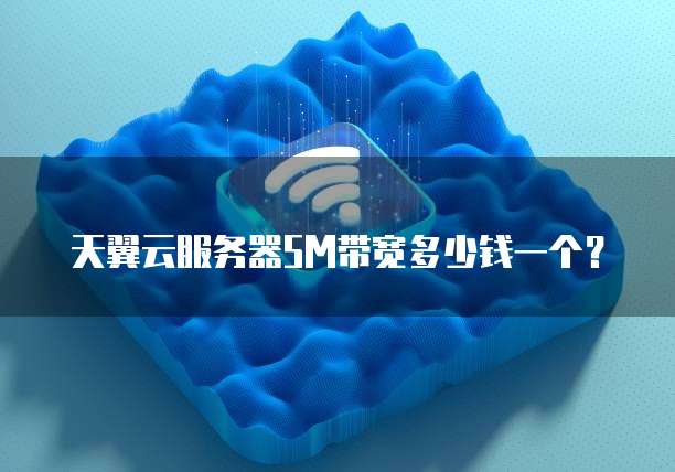 天翼云服务器5M带宽多少钱一个?