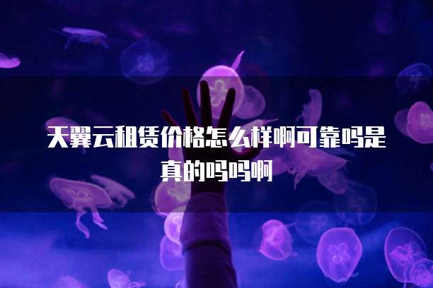天翼云租赁价格怎么样啊可靠吗是真的吗吗啊