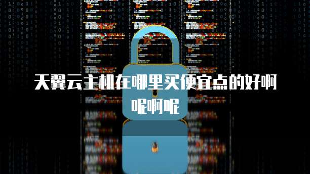 天翼云主机在哪里买便宜点的好啊呢啊呢