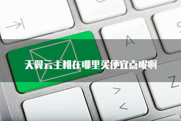 天翼云主机在哪里买便宜点呢啊