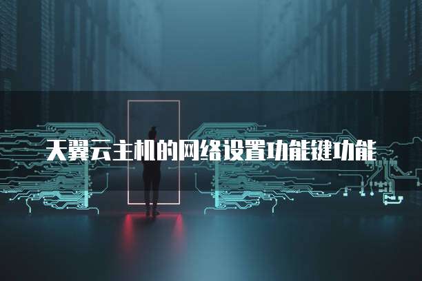 天翼云主机的网络设置功能键功能
