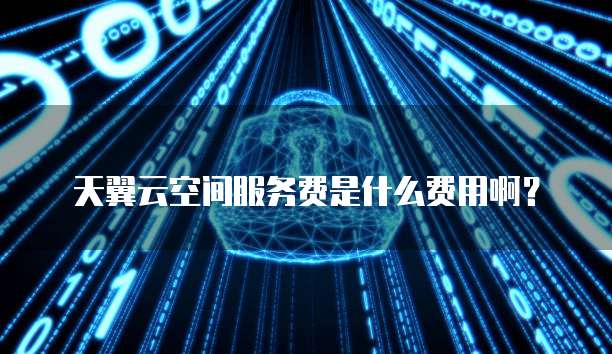 天翼云空间服务费是什么费用啊？