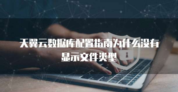 天翼云数据库配置指南为什么没有显示文件类型
