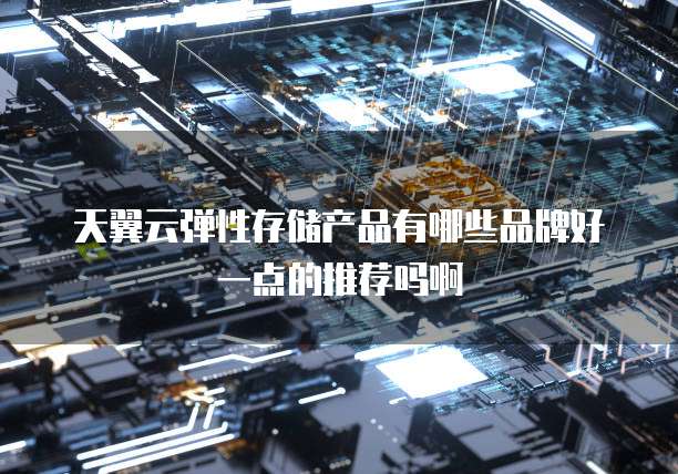 天翼云弹性存储产品有哪些品牌好一点的推荐吗啊