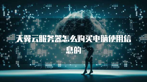 天翼云服务器怎么购买电脑使用信息的