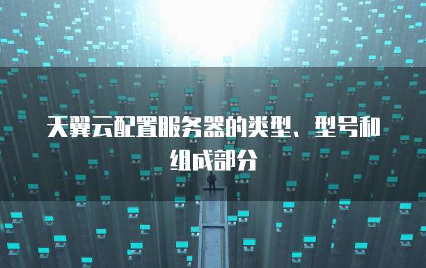 天翼云配置服务器的类型、型号和组成部分
