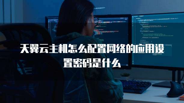 天翼云主机怎么配置网络的应用设置密码是什么