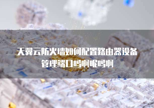 天翼云防火墙如何配置路由器设备管理端口吗啊呢吗啊