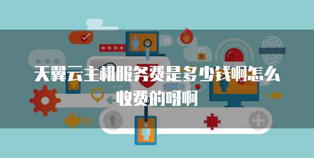 天翼云主机服务费是多少钱啊怎么收费的呀啊