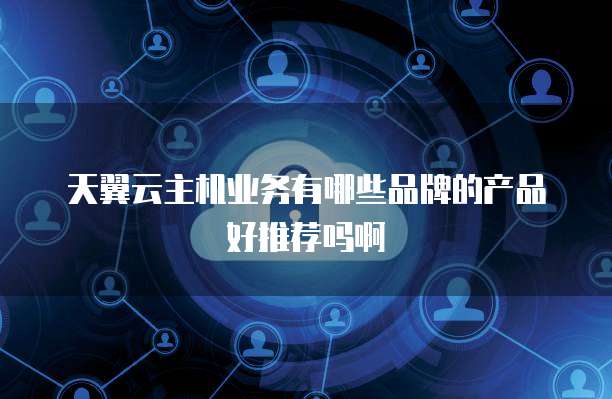 天翼云主机业务有哪些品牌的产品好推荐吗啊