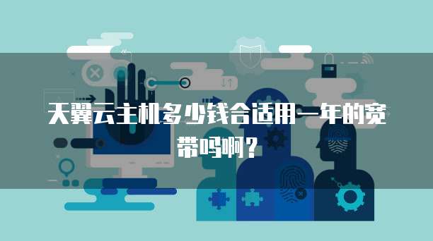 天翼云主机多少钱合适用一年的宽带吗啊?