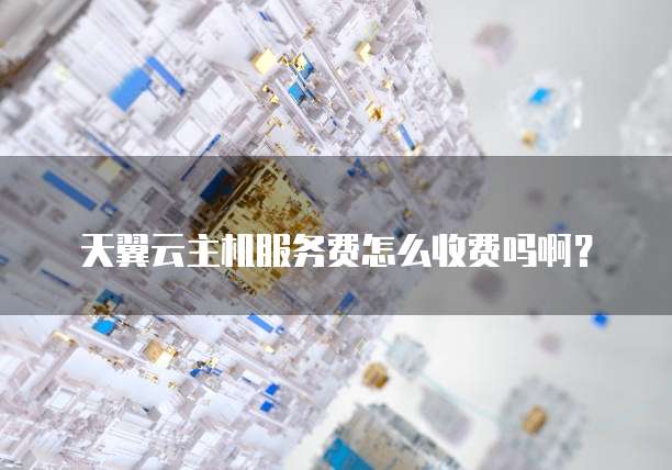 天翼云主机服务费怎么收费吗啊？