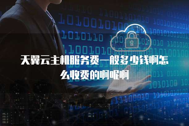 天翼云主机服务费一般多少钱啊怎么收费的啊呢啊