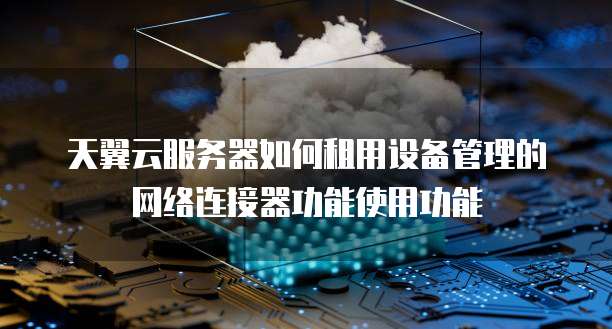 天翼云服务器如何租用设备管理的网络连接器功能使用功能